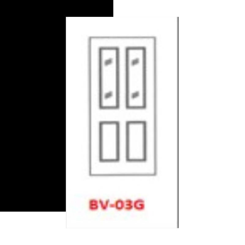 ชุดบานประตู UPVC BRAVO ลูกฝักและบานเจาะเกล็ดระบาย BV-03 G TOP DIAMOND FINGER  ชุดบานประตู UPVC BRAVO ลูกฝักและบานเจาะเกล็ดระบาย BV-03 G TOP DIAMOND FINGER