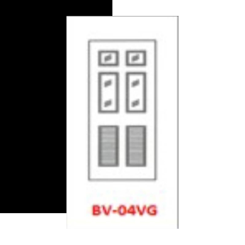 ชุดบานประตู UPVC BRAVO ลูกฝักและบานเจาะเกล็ดระบาย BV-04 VG ชุดบานประตู UPVC BRAVO ลูกฝักและบานเจาะเกล็ดระบาย BV-04 VG