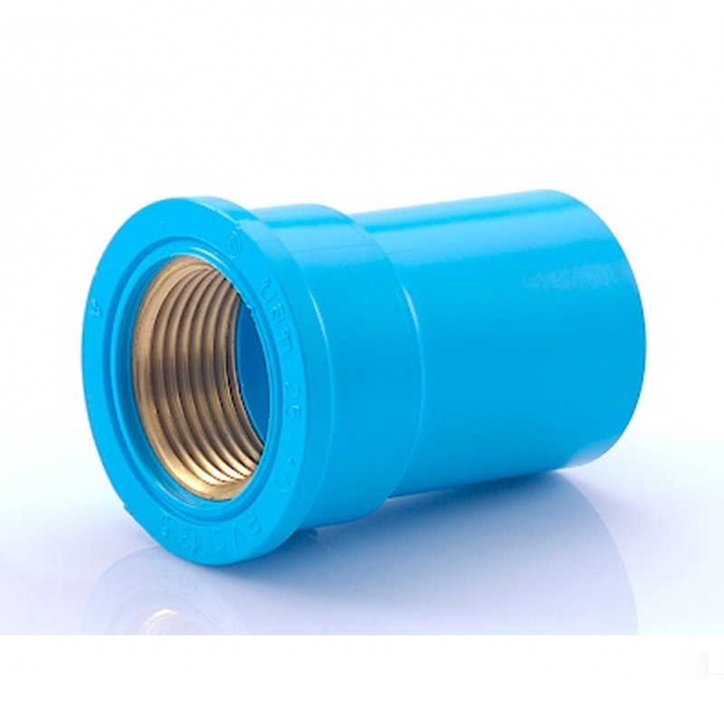 ต่อตรง เกลียวในทองเหลือง