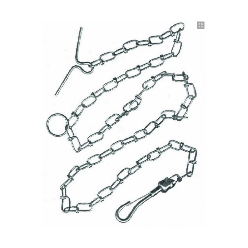 โซ่สุนัขรุ่นลายบิดชุบซิงค์(เกือกม้า) #060040 โซ่สุนัขรุ่นลายบิดชุบซิงค์(เกือกม้า) #060040