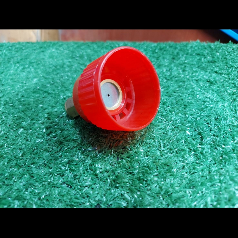 หัวพ่นยาหมวกแดง ทองเหลือง ปรับได้ หัวพ่นยาหมวกแดง ทองเหลือง ปรับได้