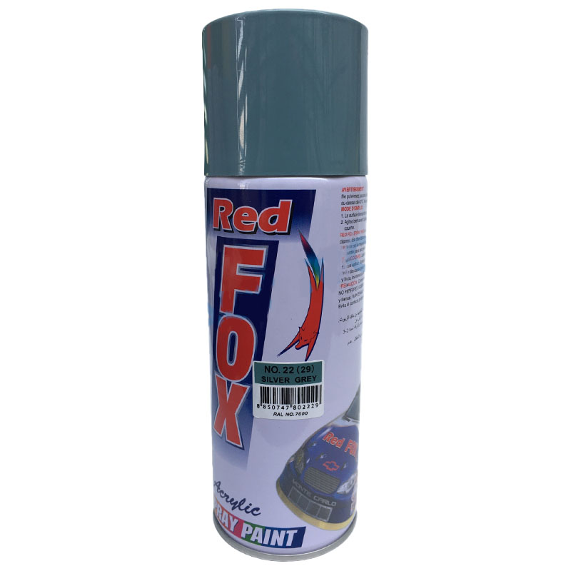 สีสเปรย์ เรดฟอกซ์ #22/29 สีเทาเงิน สีสเปรย์ เรดฟอกซ์ #22/29 สีเทาเงิน