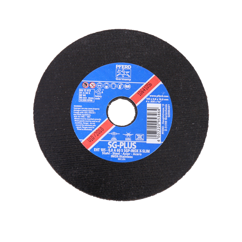 แผ่นตัดสแตนเลส ตรา ม้าลอดห่วง EHT 105-0,8 แผ่นตัดสแตนเลส ตรา ม้าลอดห่วง EHT 105-0,8