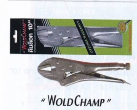 คีมล็อค WOLD CHAMP ขนาด 10 นิ้ว ราคาต่อ 6 อัน