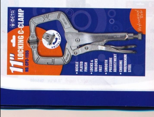 คีมล็อคตัว G ปากขยับได้ META รุ่นมาตรฐานสูง