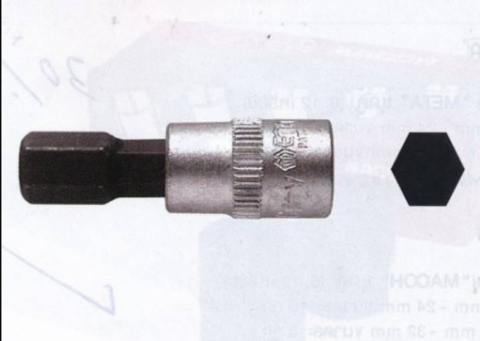 ลูกบล็อกเดือยโผล่ รู 1/4 6 เหลี่ยม