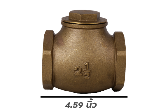 เช็ควาวล์ลิ้นทองเหลือง ตรา AA ขนาด 2.1/2 นิ้ว