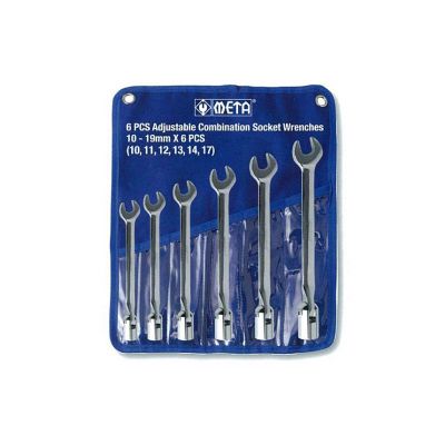 ประแจปากตายข้างบล็อคข้ออ่อน META No.8899 6 ตช. #112980