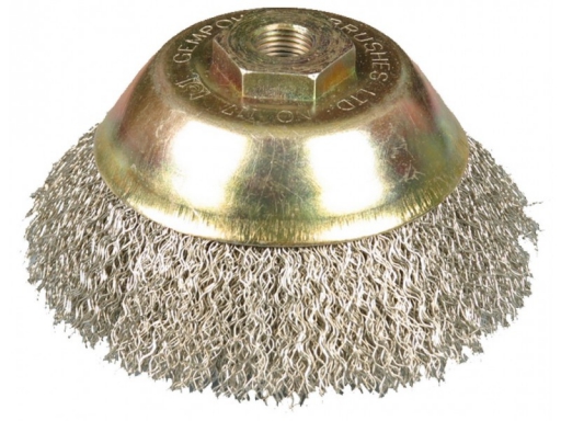 แปรงลวดถ้วย สีขาว