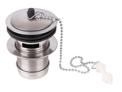 สะดืออ่างถ้วยยาว ตรา Eagle One #A-001 แบบเยอรมัน-มีโซ่