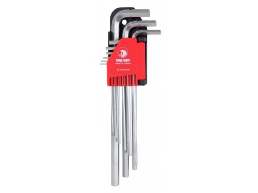 กุญแจหกเหลี่ยม 9 ตัวชุด King Eagle หัวตรง # XLM-109QP ราคาต่อ 1 ชุด