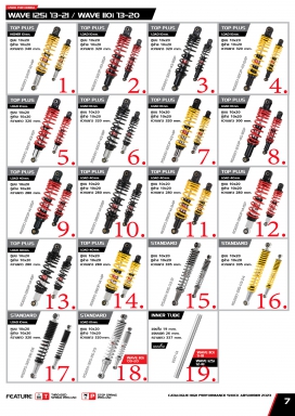 โช๊ค YSS USED FOR HONDA WAVE 125i 13-21 / WAVE 110i 13-20 ...