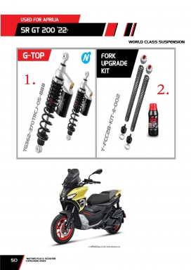 โช๊ค YSS USED FOR APRLIA SR GT 200 22