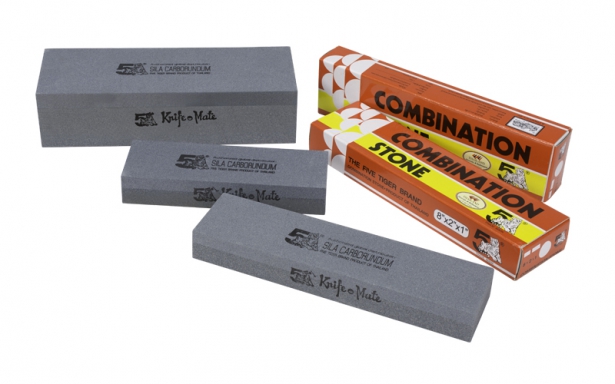 หินลับมีด กล่องแดง (A) ตรา 5 เสือ