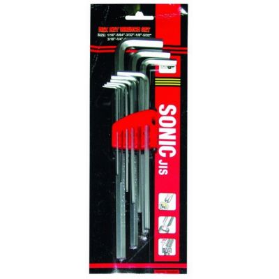 กุญแจหกเหลี่ยม 9 ตัวชุด. ขายาว SONIC