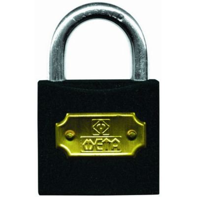 กุญแจเหล็กสีดำ META คอสั้น