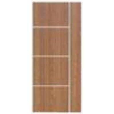 ชุดบานประตู UPVC TOP รูปฝัก มี4ขนาด มี2สี สีขาว กับ สีลายไม้ WMD 04 LR ราคาเฉพาะบานประตู