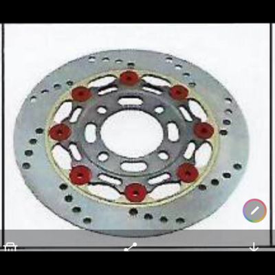 จานดิสเบรค KW 8 หมุด JDB-K63 รุ่น PCX MSX WAVE-110 I 220 MM ไส้สีเทา หมุดแดง
