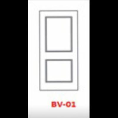 ชุดบานประตู UPVC BRAVO ลูกฝักและบานเจาะเกล็ดระบาย BV-01 TOP DIAMOND FINGER