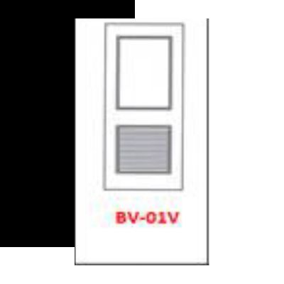 ชุดบานประตู UPVC BRAVO ลูกฝักและบานเจาะเกล็ดระบาย BV-01 V TOP DIAMOND FINGER