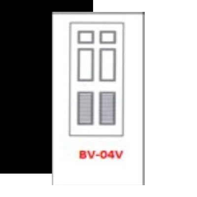 ชุดบานประตู UPVC BRAVO ลูกฝักและบานเจาะเกล็ดระบาย BV-04 V TOP DIAMOND FINGER