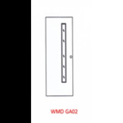 ชุดบานประตู UPVC BRAVO แบบเซาะร่อง รูปฟักสีขาวล้วน WMD GA 02 ราคาเฉพาะบานประตู TOP DIAMOND FINGER