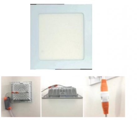 LED SlimDownlightSquare AC185-265V