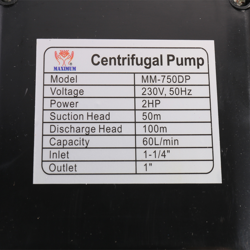 ปั๊มเจ็ทคู่ MAXIMUM MM 750DP 01 ปั๊มเจ็ทคู่ MAXIMUM MM 750DP 01